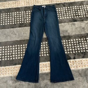 High waisted flare jeans